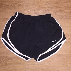 Black and white nike shorts